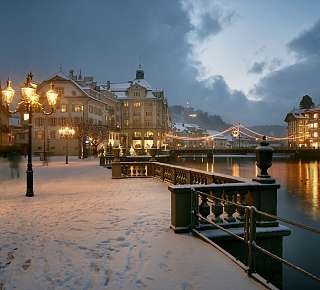 Atmosfera invernale a Lucerna