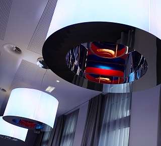 Artemide luminaires at a seminar room at Hotel Continental Park