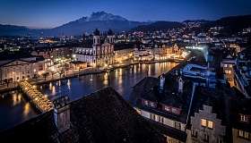 Atmosfera invernale a Lucerna