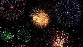 Fuochi d&#039;artificio a Lucerna 