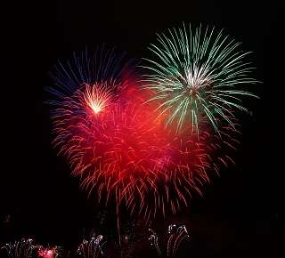 Fuochi d&#039;artificio a Lucerna 
