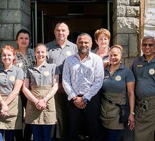 Picture of the kitchen team